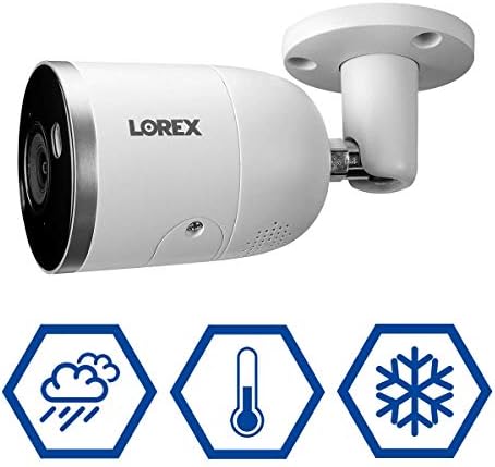 Lorex 4K Güvenlik Kamera Sistemi, Fusion 16 Kanallı 3TB NVR ile 8 Kapalı / Açık Kablolu IP POE Metal Akıllı Caydırıcı