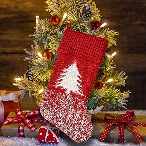 Huş ağacı Çubukları Noel Dekorasyon Malzemeleri için Noel Ağacı Kolye hediye çantası Kabartmak Örme Noel Çorap (A,