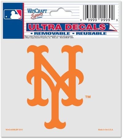 WinCraft MLB New York Mets 84410010 Çok Kullanımlı Çıkartma, 3 x 4