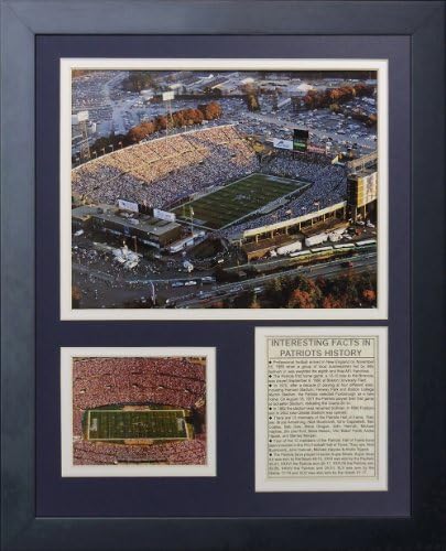 Efsaneler Asla Ölmez New England Patriots Foxboro Stadyumu Çerçeveli Fotoğraf Kolajı, 11 x 14 inç