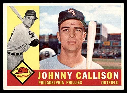 1960 Topps 17 Johnny Callison Philadelphia Phillies (Beyzbol Kartı) ESKİ / MT Phillies