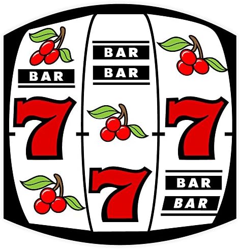 7 Bar slot makinesi sticker çıkartma 4 x 4