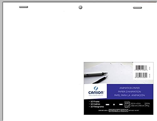Canson Artist Series Comic Animation Acme Delikli Kağıt, Toplu Paket, 8. 5x11 inç, 100 Yaprak (20 lb) - Yetişkinler