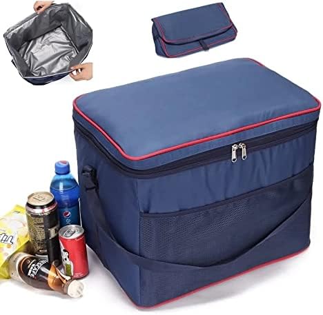 Öğle Yemeği kutusu 35L Yalıtım Piknik Çantası Buz Paketi Taşınabilir Öğle Soğutucu Çanta Gıda Termal Çanta İçecek