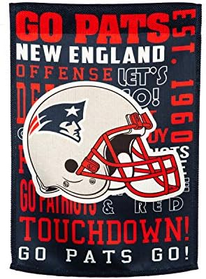 New England Patriots Fan Kuralları Ev Bayrağı-28 x 44 inç