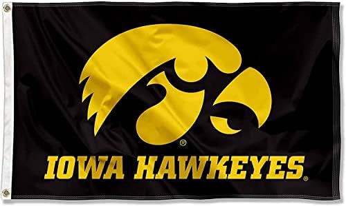 Iowa Kolej Futbolu 3'x5' Dış Mekan Bayrağı / Dış Dekor veya İç Mekan Duvar Sanatı / Dayanıklı Dış Mekan Bayrakları