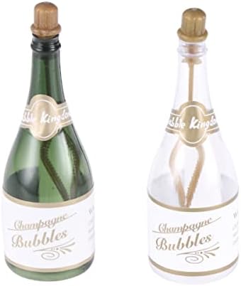 PRETYZOOM 12 pcs Düğün Kabarcıklar Şişeleri ile Değnek Mini şampanya şişesi Konteyner şeker şişesi DIY Favor şeker
