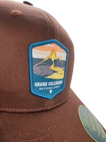 Hawaii Kamyon Şoförü Şapkası-Mesh Snapback Beyzbol Şapkası w/Milli Park Yaması