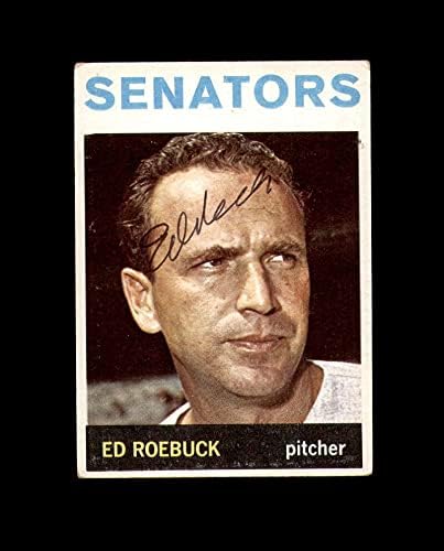 Ed Roebuck, 1964 Topps Washington Senatörlerinin İmzasını İmzaladı