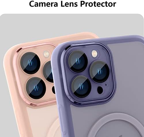 MOWİME iPhone 13 için Uyumlu Pro Max Şeffaf Kılıf [Magsafe ile Uyumlu] Kadınlar için Kamera Lens Koruyucu ile Kız
