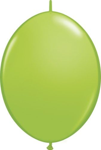 Qualatex 6 Hızlı Bağlantı Balonları Çeşitli Renkler (Kireç Yeşili)