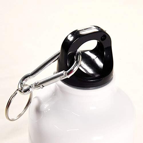 Pug-Life Hafif Alüminyum Spor Su Şişesi BPA Ücretsiz Anahtarlık ve Vidalı Kapaklı 400ml