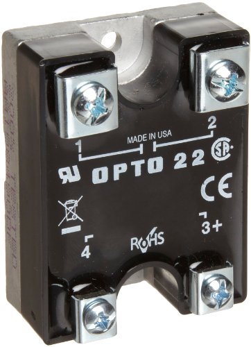 Opto 22 380D45 DC Kontrol Katı Hal Rölesi, 380 VAC, 45 Amp, 4000 V Optik İzolasyon, 1/2 Çevrim Maksimum Açma / Kapama