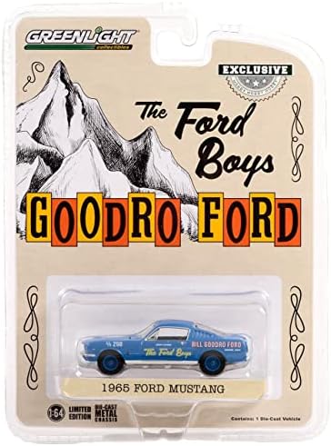 Koleksiyon Greenlight 30366 1965 Mustang Fastback-Çocuklar Bill Goodro, Denver, Colorado (Hobiye Özel) 1: 64 Ölçekli