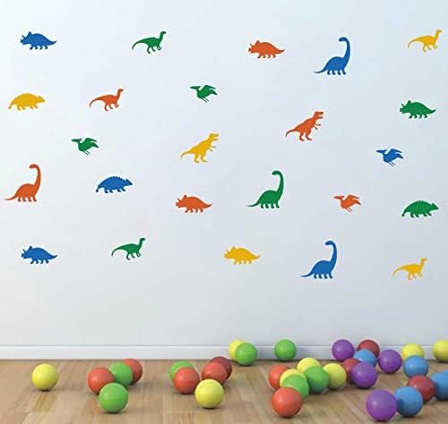 Dinozorlar Duvar Çıkartması Kreş Çıkartmaları Hayvanlar duvar çıkartmaları Çocuk oda duvar dekoru 6 Farklı Dinozorlar