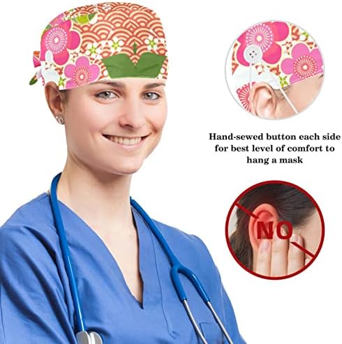 Kadın ve erkek Cerrahi Kap Yay Saç Toka Çiçekler Çalışma Şapka Bir Boyut