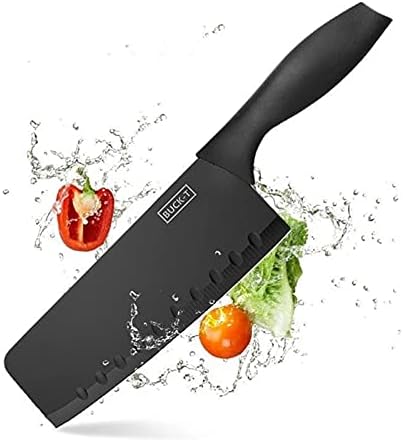 GOND Siyah Paslanmaz Çelik mutfak Bıçağı Meyve Bıçağı Et Cleaver şef bıçağı Profesyonel mutfak bıçağı (Renk: 3 ADET