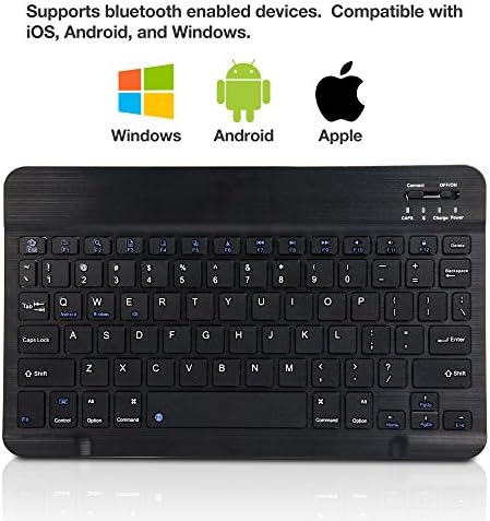 BYANDBY Android 11.0 Tablet BYQ2 (7 inç) ile Uyumlu BoxWave Klavye-İnce Tuşlar Bluetooth Klavye, Entegre Komutlara