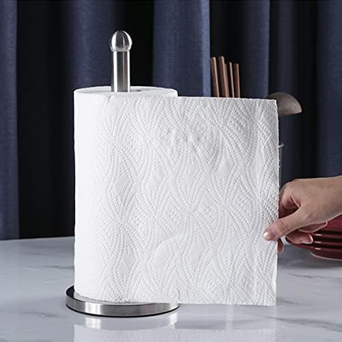 Kağıt havlu tutacağı Tezgah, Ayakta kağıt havlu rulosu Tutucu Mutfak Banyo için, Paslanmaz çelik kağıt havlu tutacağı