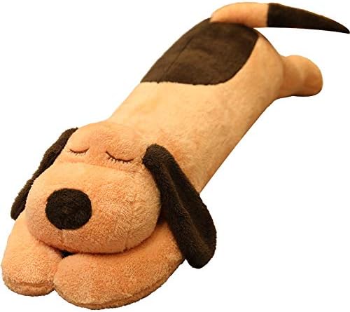 HCSXMY Sevimli Peluş Köpek Bebek Köpek Peluş Yastık Bebek Oyuncak Yumuşak Köpek Doldurulmuş Hayvanlar Uzun Yastık