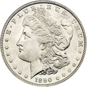 1890'ların Dolaşımsız BU Morgan Gümüş Doları