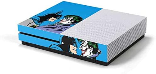 Skinit Çıkartması Oyun Cilt Xbox One S Konsolu için-Resmi Lisanslı Warner Bros Batman vs Joker-Mavi Arka Plan Tasarımı