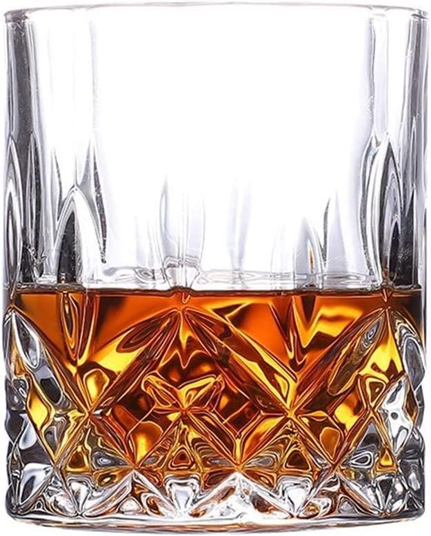 4 ADET Moda viski bardağı es Kristal şarap bardağı Scotch viski Bourbon Kokteyller, Ev Bar Bira Su Ve Parti Otel Düğün,