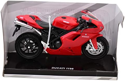 NewRay 57143A Ducati 1198 Kırmızı Model Motorbike9 (Çeşitli Renk)