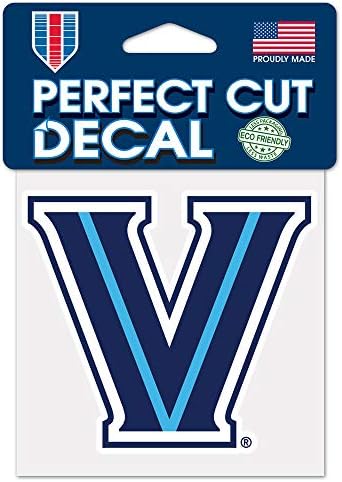 NCAA Villanova Wildcats 4x4 Mükemmel Kesim Renk Çıkartması, Takım Renkleri, Bir Boyut