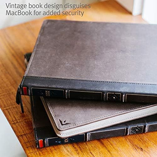 Oniki Güney BookBook V2 için 16 inç M1 MacBook | Vintage Tam Tahıl Deri kitap çantası/Kol ile İç Cep