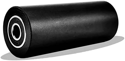 NESHO Çapı 40mm Delik 10mm Siyah Sert Yüzey Tekerlek Kasnak Dilsiz Kılavuz Tekerlek Çift Rulman 1 Adet (Renk: 40x60x10mmhole)