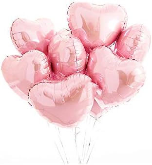 10 adet Çok Gül Altın Kalp Folyo Balonlar Helyum Balon Doğum Günü Partisi Süslemeleri Çocuklar Yetişkin Düğün sevgililer