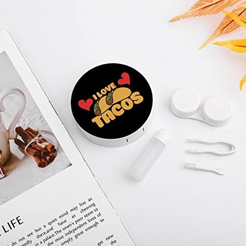 Tacos Seyahat Kontakt Lens Çantası Kiti Taşınabilir Kontakt Lens Kutusu Emmek Depolama Kiti Ayna ile