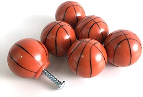 ZTie 6 Set Basketbol Dolabı Çekmece Kapı Kolları Kolları Çocuk Dresser Çekmece Pulls Masası Kolları Spor Kreş Ev yatak