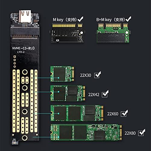 MOUDOAUER Alüminyum M. 2 NVME Muhafaza Tipi C Gen2 10Gbps PCIe SSD USB 3.1 harici sürücü kutusu Tak ve Çalıştır PC