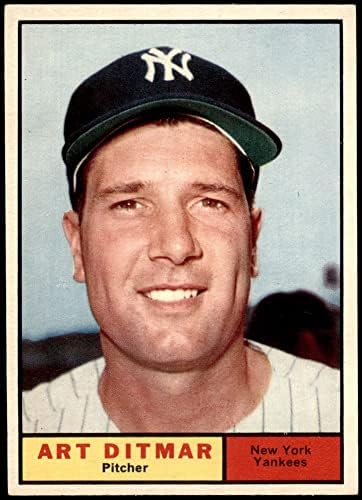 1961 Topps 510 Sanat Ditmar New York Yankees (Beyzbol Kartı) ESKİ / MT Yankees