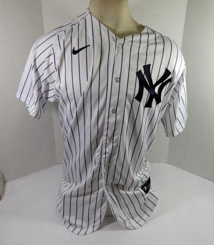 2021 New York Yankees 97 Oyun Verilmiş Beyaz Forma 16. Yama 46 DP28998 - Oyun Kullanılmış MLB Formaları