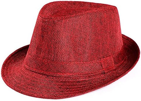 Gangster Kap Plaj Güneş Fedora Panama Saman, Caz Şapka Fötr Kapaklar Şapka Sunhat Düz Renk Şapka Erkekler Kadınlar