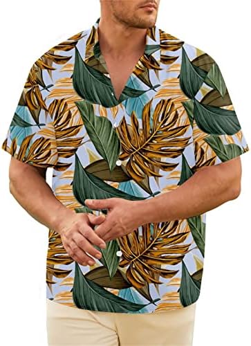 Bmısegm yazlık gömlek Erkekler için erkek Yaz Tatili Turizm Plaj Moda Trendi Eğlence 3D Uzun Kollu Paketi Gömlek