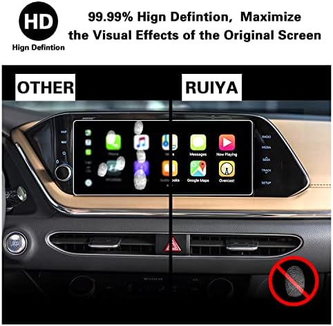 Ruıya Ekran Koruyucu için 2020 + Hyundai Sonata 10.25-in Dokunmatik Ekran Hyundai Sonata Aksesuarları 9HD Temperli