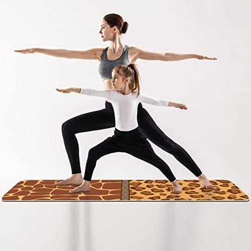 Yoga Mat, Ev Egzersiz için Yoga Paspaslar, Egzersiz Mat, Egzersiz Paspaslar, Pilates Mat, Leopar Tane Zürafa Desen