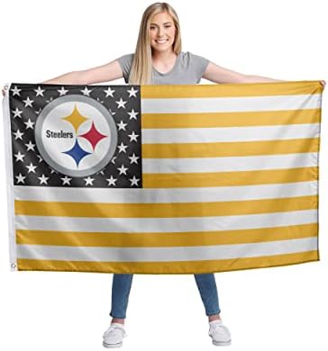 Pittsburgh Steelers NFL Amerikan Yıldızları Yatay Bayrak