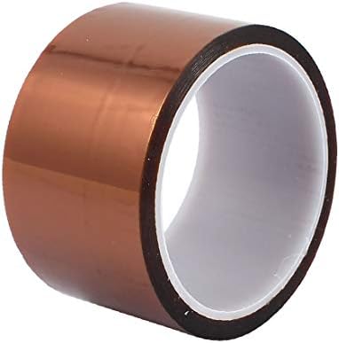 X-DREE 50mm Genişlik 33 M uzunluk yüksek sıcaklık ısıya dayanıklı Poliimid Bant Kahverengi (Nastro poliimmid termorezistente