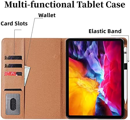 Klasik Retro Deri Tablet Kılıf Dahili Kickstand Cüzdan Kart Yuvaları Kapak, Samsung Galaxy A7 Lite A8 için Bir 8.0