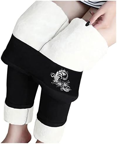 IIUS Polar Tayt Kadınlar için Kış Sıcak Termal Tayt Yüksek Belli İnce Sıkı Tayt Pantolon Kaşmir egzersiz pantolonları