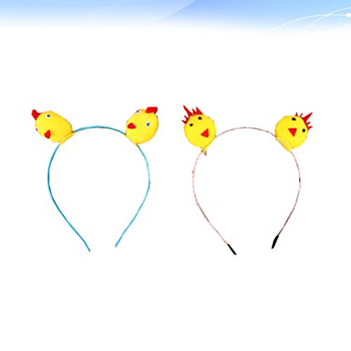 Happyyami Bayan Kafa Bandı Kulak Bandı 2 adet Sevimli Tavuk Bantlar Hayvan Bantlar Saç Aksesuarları Yetişkinler Çocuklar