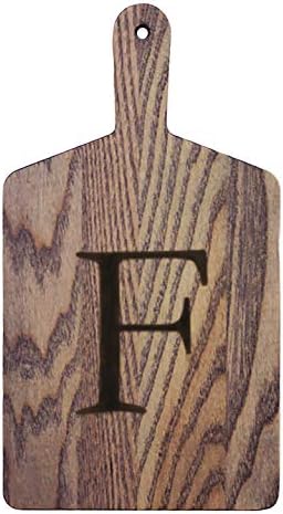 JK Adams Dalgaların Karaya Attığı Odun Monogram Kesme Tahtası, Gri