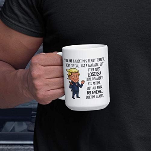 Donald Trump Kupa Sen Harika bir Pops Komik 15 oz Beyaz Seramik Kahve Fincanı