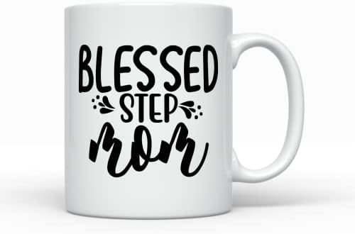 Blessed Step Mom Coffee Mug, Üvey oğlundan veya Üvey kızından en iyi üvey anne Hediyeleri
