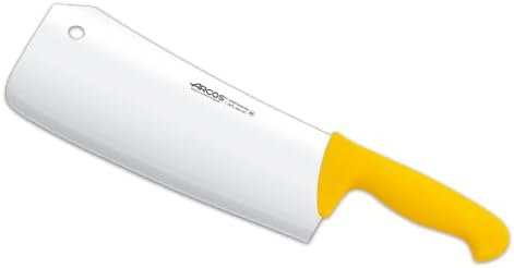 ARCOS Cleaver Bıçak 9 İnç Nitrum Paslanmaz Çelik ve 240 mm bıçak. Profesyonel kasap bıçağı. Ergonomik Polipropilen